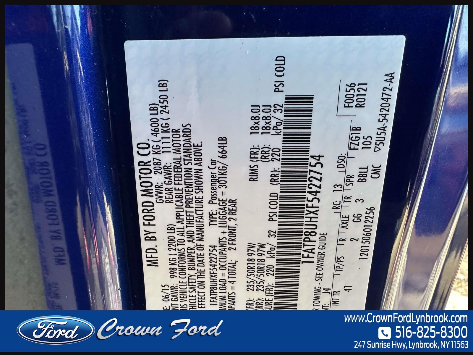 2015 Ford Mustang 2dr Conv EcoBoost Premium