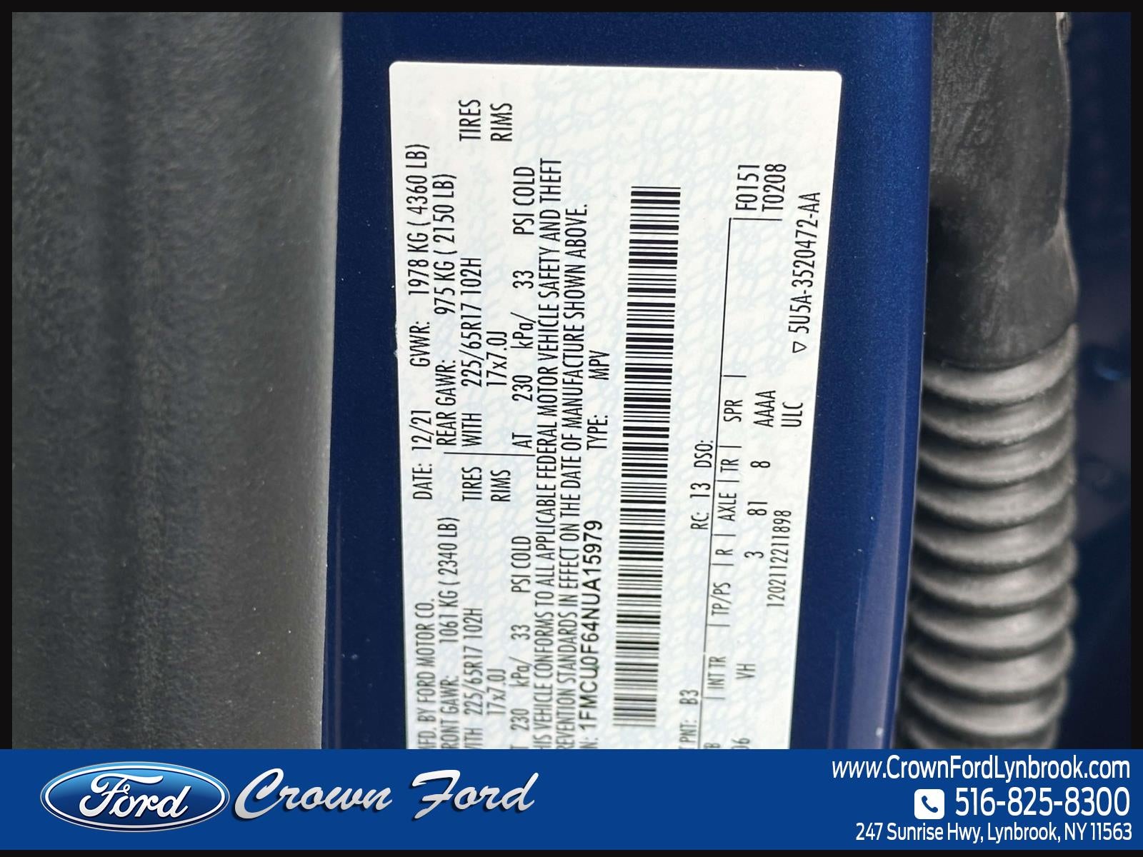 2022 Ford Escape S FWD