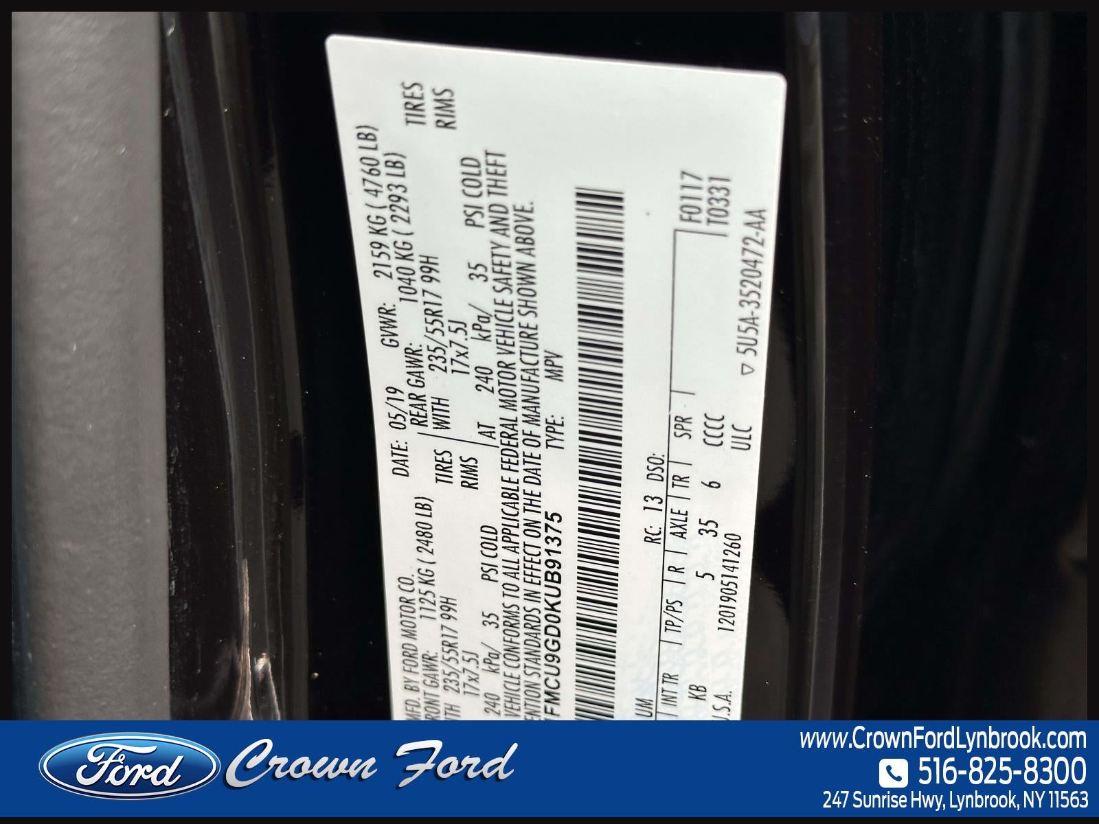 2019 Ford Escape SE 4WD