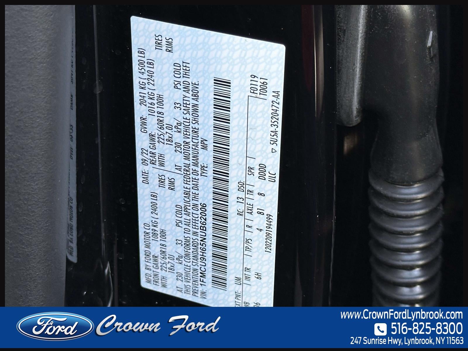2022 Ford Escape SEL AWD