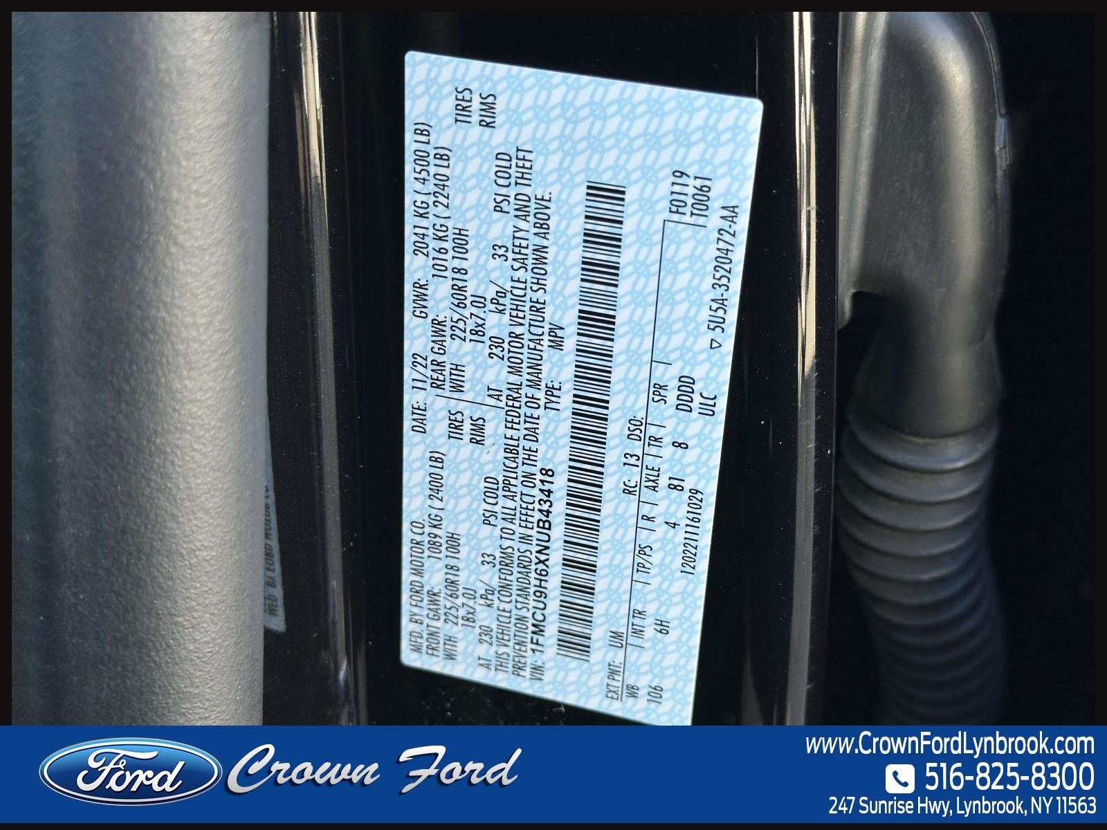 2022 Ford Escape SEL AWD