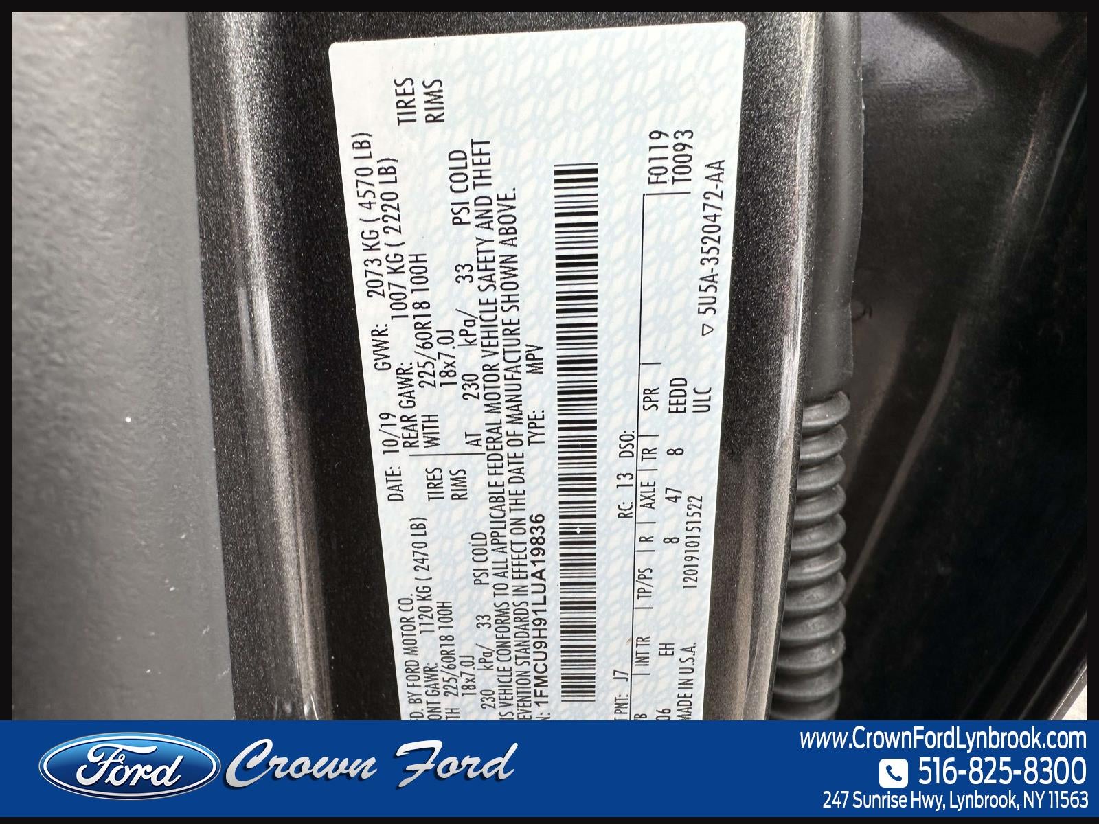 2020 Ford Escape SEL AWD