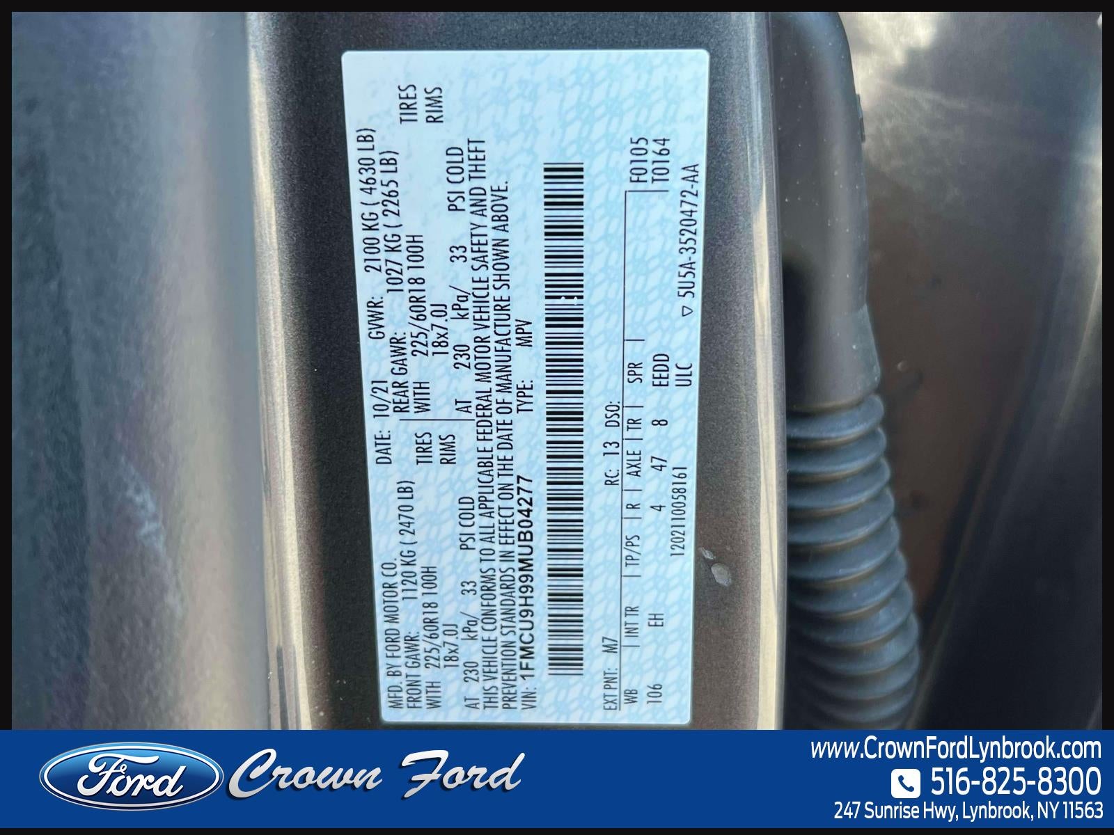 2021 Ford Escape SEL AWD