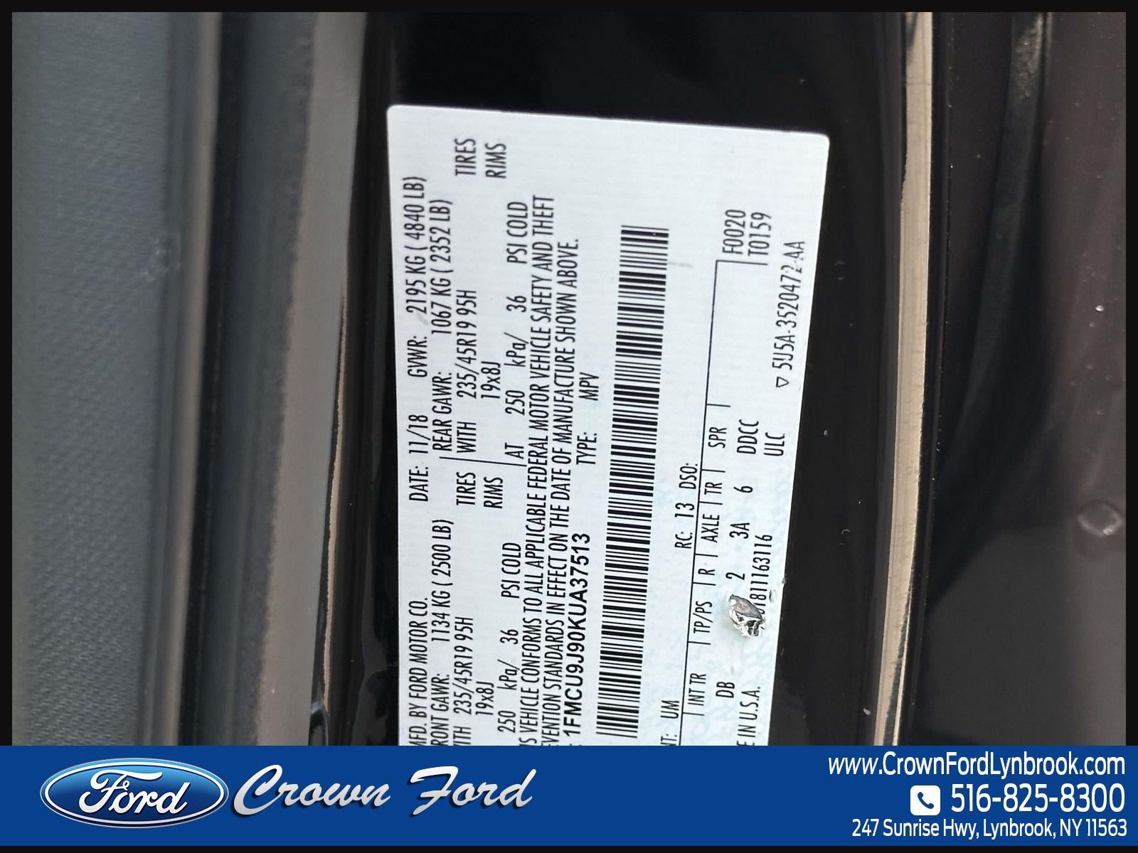 2019 Ford Escape Titanium 4WD