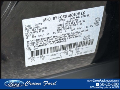 2023 Ford Explorer XLT 4WD
