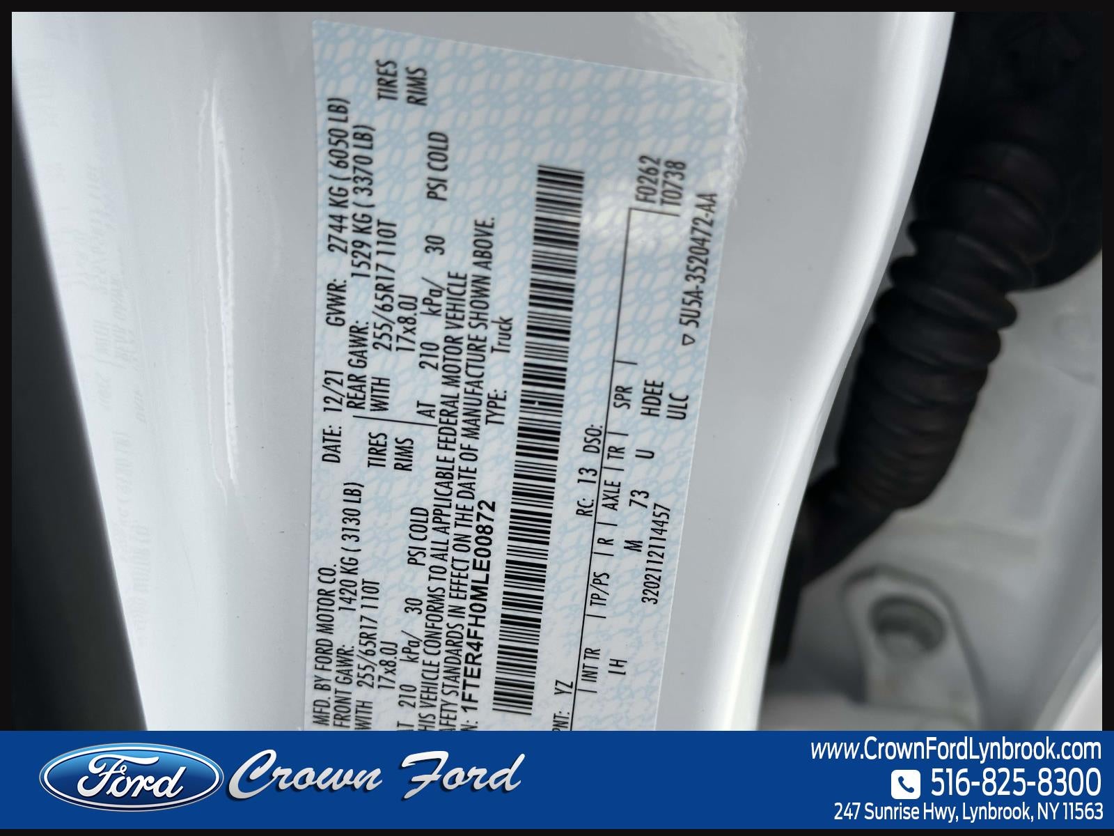 2021 Ford Ranger XLT 4WD SuperCrew 5' Box