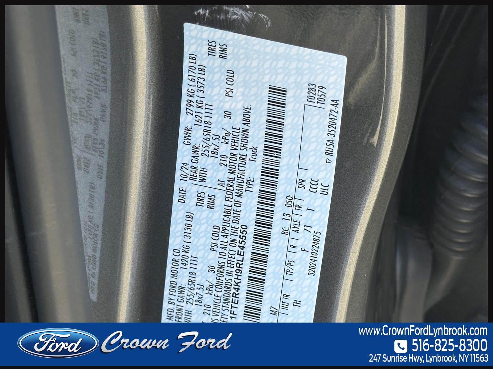 2024 Ford Ranger LARIAT 4WD SuperCrew 5' Box