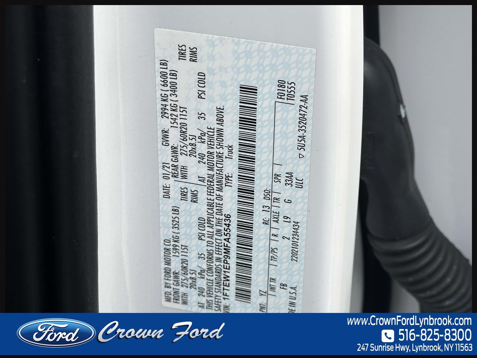 2021 Ford F-150 XLT 4WD SuperCrew 5.5' Box