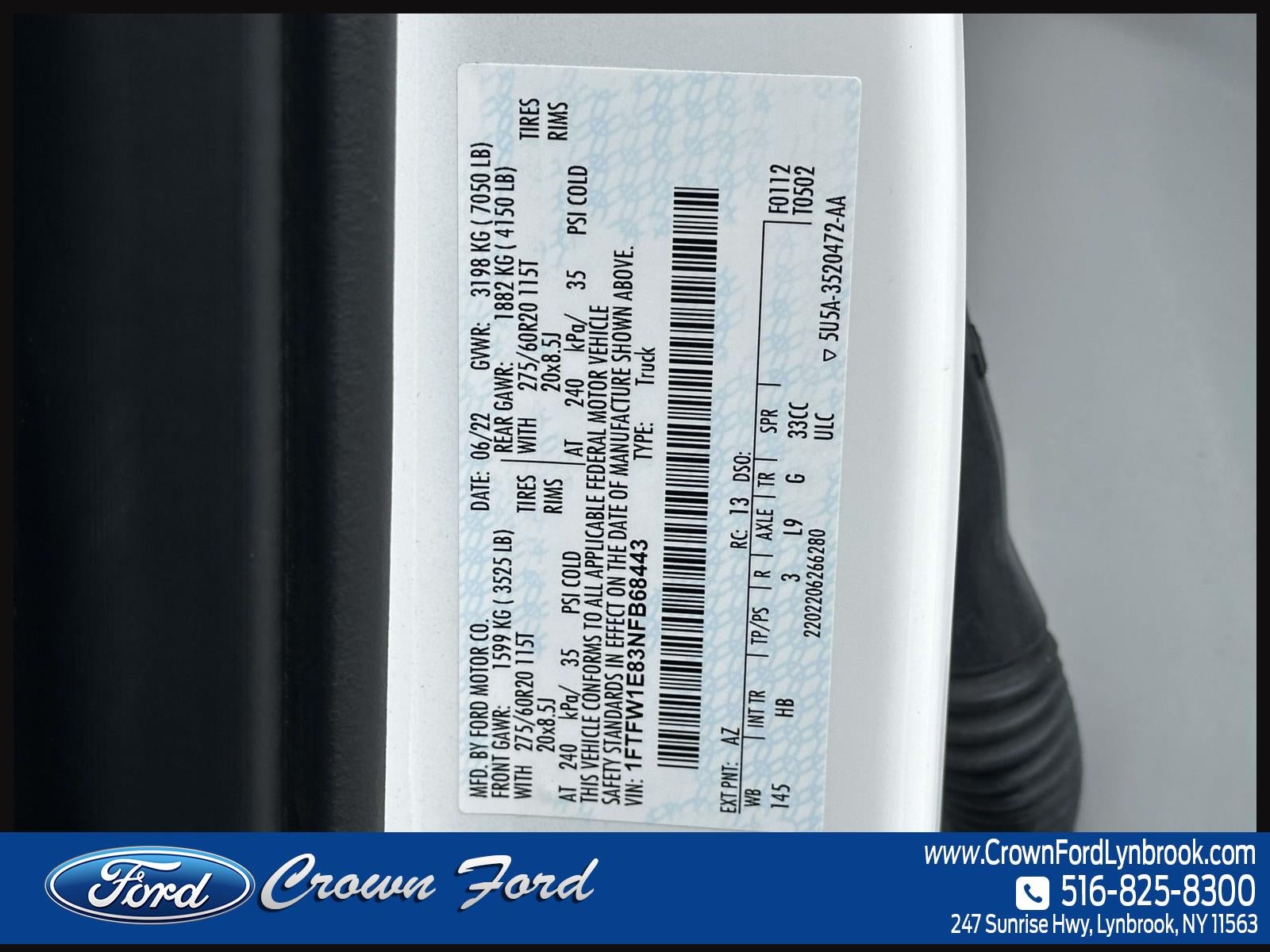 2022 Ford F-150 LARIAT 4WD SuperCrew 5.5' Box
