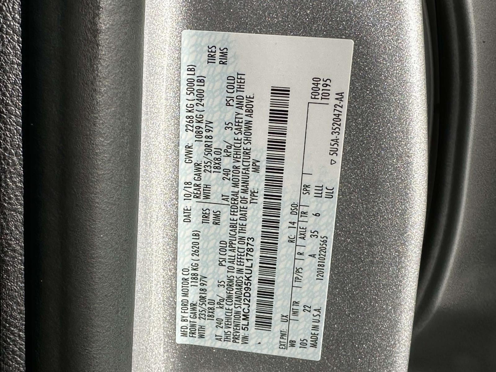 2019 Lincoln MKC Select AWD