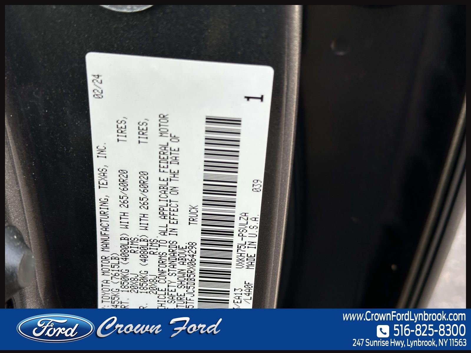 2024 Toyota Tundra 4WD Limited Hybrid CrewMax 5.5' Bed (Natl)