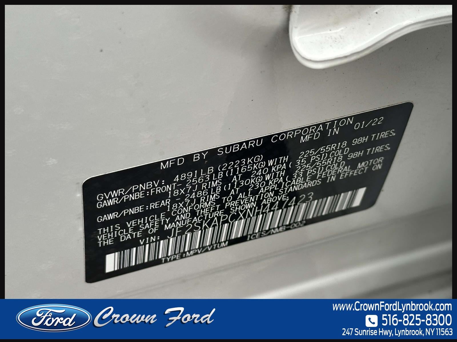 2022 Subaru Forester Limited CVT