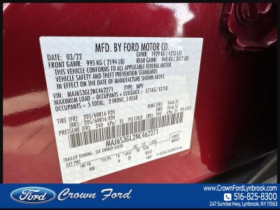 2022 Ford EcoSport SE 4WD