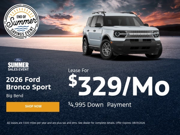 2026 Ford Bronco Sport Lease
